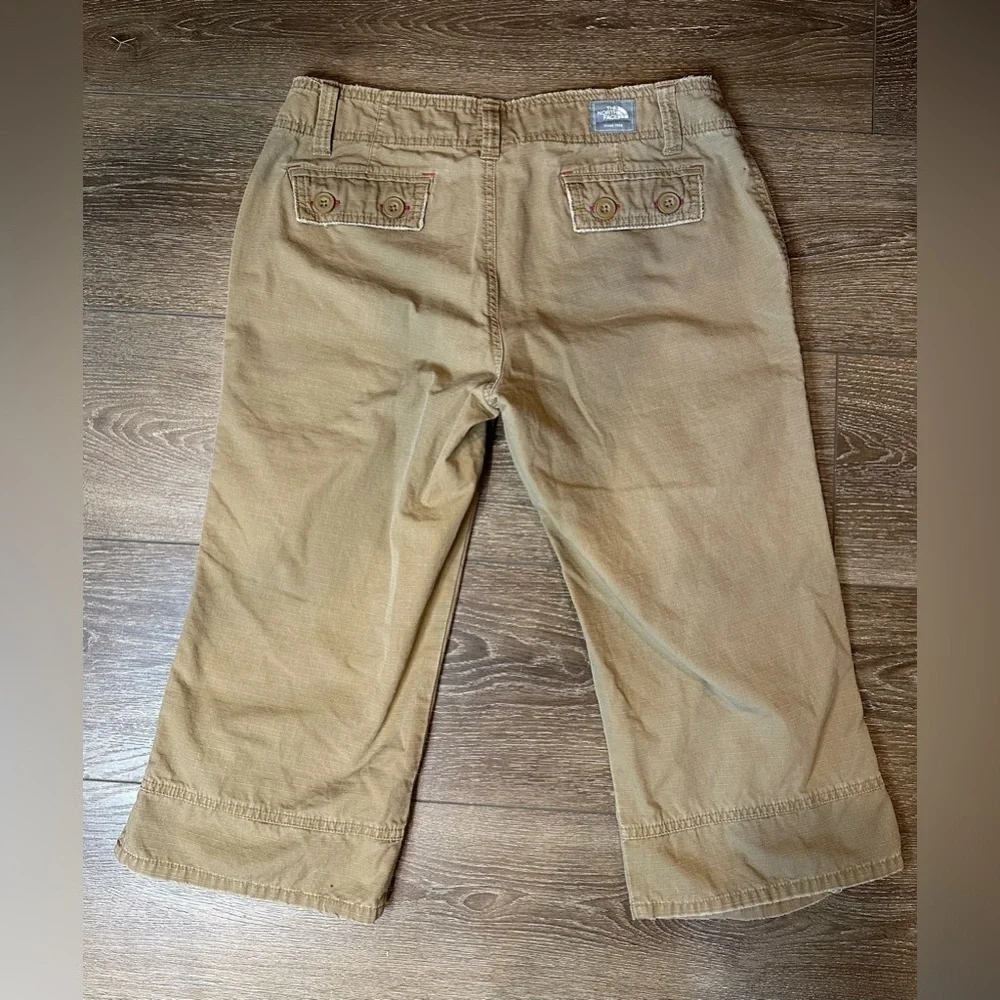 The North Face A5 Series Taupe Tan Cotton Ripstop Cargo Crop Capri Pants - Picture 6 of 8